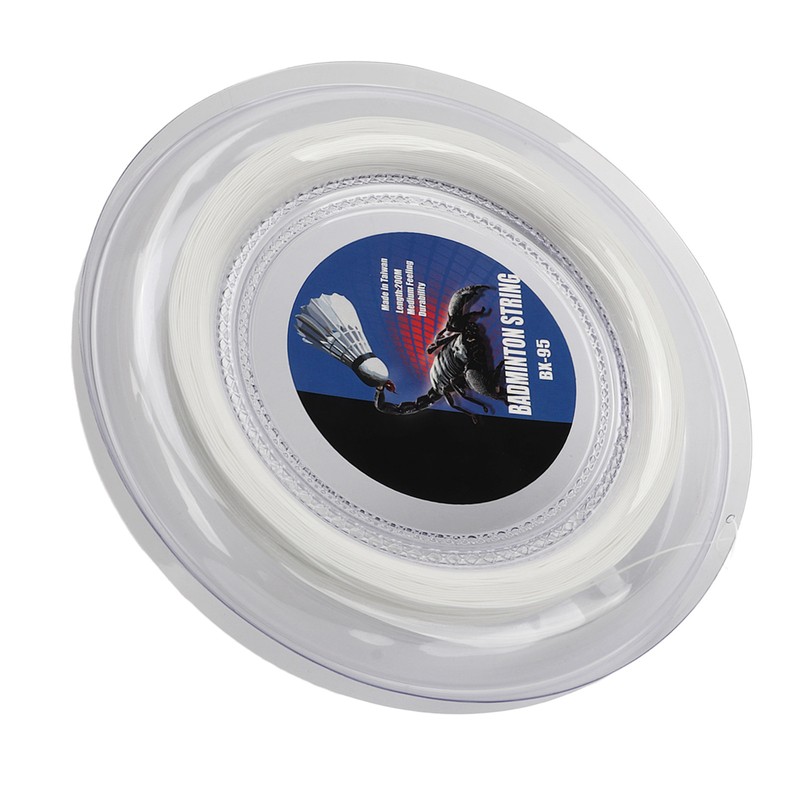 POWERTI Badminton Racquet String High Elasticity Wear Resistant Resin Fibre