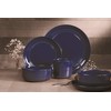 DINNERSET 16PCS NAVY STONEWARE RIDGE