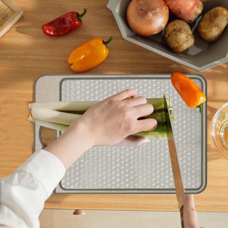 Leogony Stainless Steel Chopping Board, Titanium Cutting Board for Kitchen