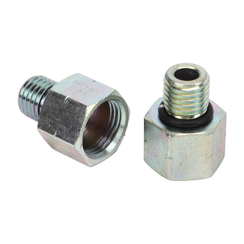 2 Pcs Turbo Oil Feed Line Connector Joint Turbine Supply