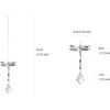 LONGSHENG 2Pcs Dragonfly Rainbow Crystal Suncatchers; Maple leaf Chandelier Crystal