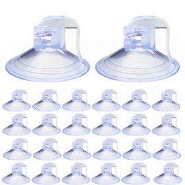 Sunshade 24Pcs Car Window Shades - Windshield, Kitchen, Bathroom Suction Cups (Clear)
