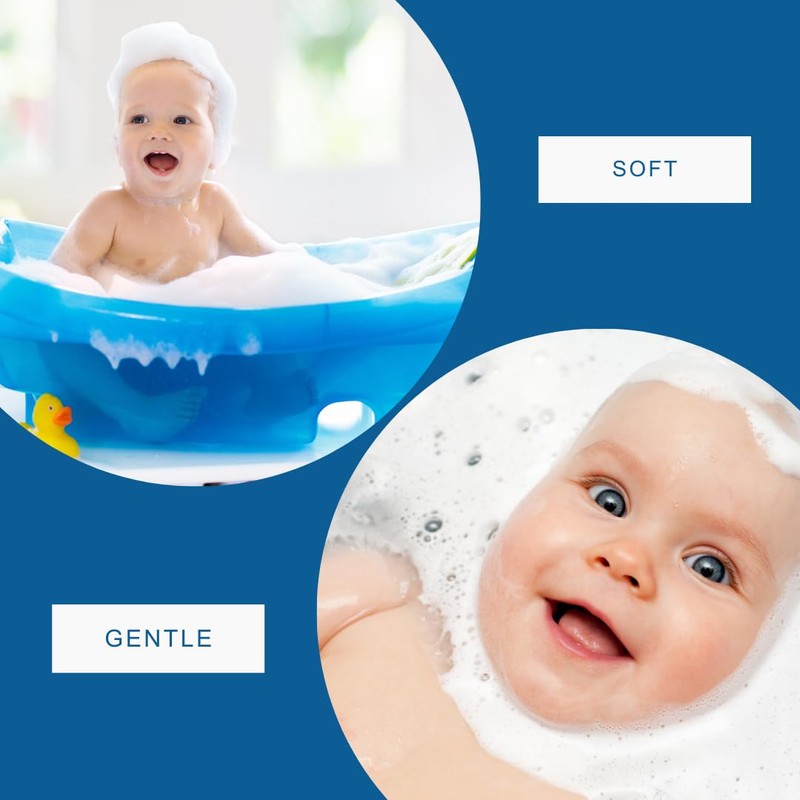 Baby Bath Sponges - 4 Pack - Soft and Gentle