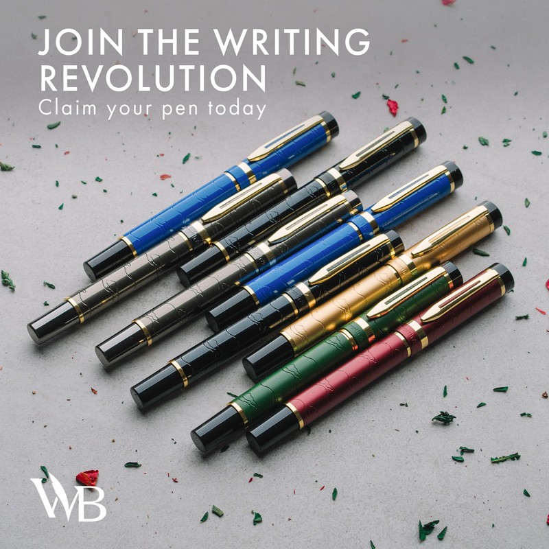 Wordsworth & Black Primori Fountain Pen Set [Black Gold]; Medium