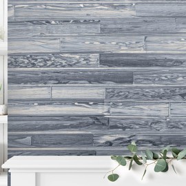 BoscoMondo 5.5 Inches Wide Barnwood Wall Planks, Rustic Solid Wood Panels, Accent Wall Decor - 16 Inches Long Panels, 24 Pack, 14.66 Sqr Ft, Grey Tones