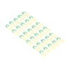 100pcs Metallic Paper Clips Green Yellow Ananas Shape Electroplating Process