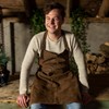 Esschert Design USA FF411 Buffalo Leather BBQ Apron, Brown