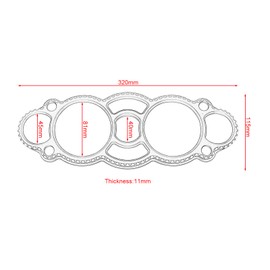 GIDIBII Speedometer Gauge Bezel Cover, Compatible with Suzuki Hayabusa GSX1300R 2008-2020 (Black)