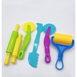 AOIRFUQ Clay and Dough Tools Six Piece Set - Ages 3 & Up
