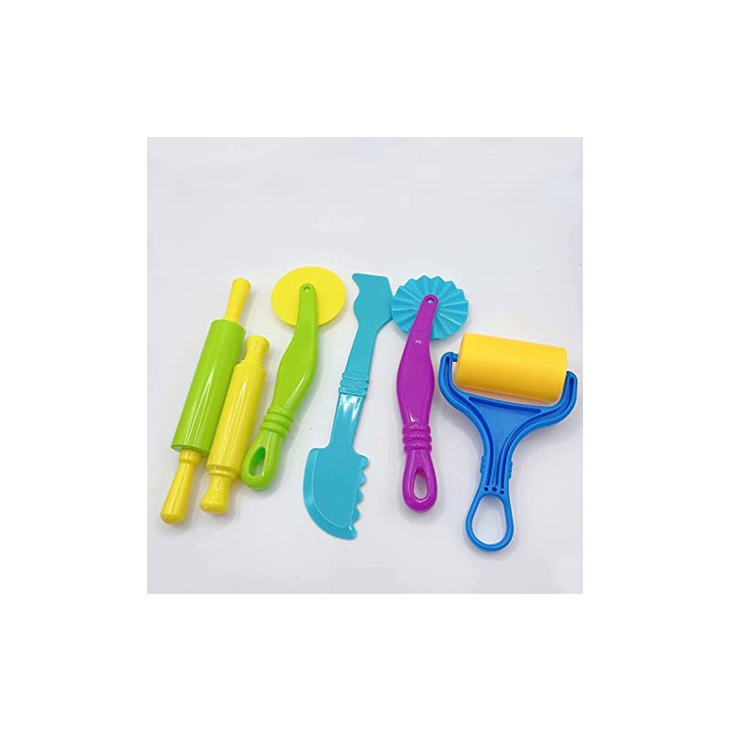 AOIRFUQ Clay and Dough Tools Six Piece Set - Ages
