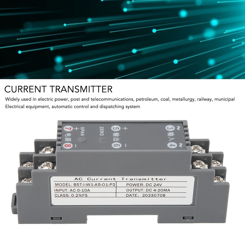 AC Current Transmitter 1 in 1 Out Signal Isolation Conversion