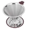 Reusable Coffee Dripper Stainless Steel Silicone Reusable Coffee Filter with