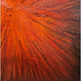 moshinart 24 x 36in Hand-Painted Oil Painting 3D Texture Sense of Space Magic Light Modern Minimalist Colorful Abstract Wall Art, Home Office Wall Decoration Red