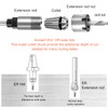 MEIGGTOOL 1/4 Inch Shank Router Bit Extension Collets ER16M Extender