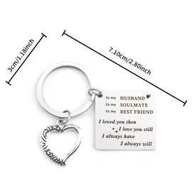 Husband Gifts,Gifts for Husband,Husband Birthday Gifts,Valentines Day Gifts,Gifts for Husband Christmas,Husband Gifts from Wife,Gifts Anniversary for Him,Keyring for Men,Husband Christmas Gifts