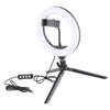 UN‑206 3‑Color 20cm Ring Light LED Tripod Stand Arc Fill
