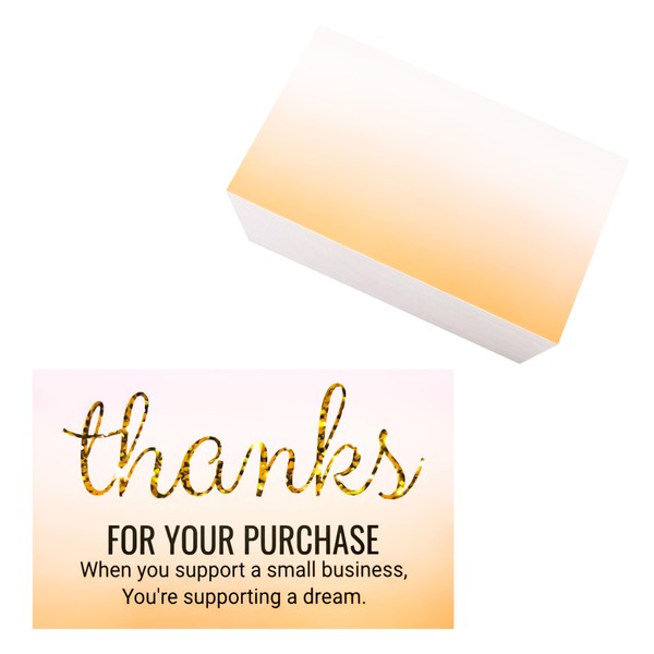 ITZAMNA Thank You card for your purchase small business customer