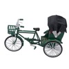 Rickshaw Model Retro Design Decorative Interesting Alloy 3 Wheel Rickshaw