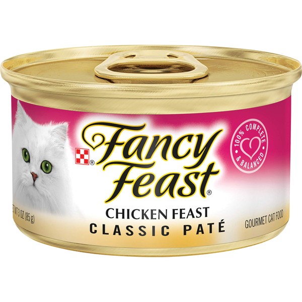 Purina Fancy Feast Chicken Feast Classic Grain Free Wet Cat Food Pate - 3 oz. Can