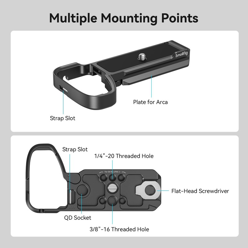 SMALLRIG Base Plate for Sony Alpha 6700, Lower Mounting Plate,