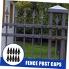 FOYTOKI 10Pcs Fence Post Caps Decorative Covers for Garden Durable