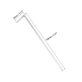 Unifizz 2mm Ball End Hex Key Wrench, L Shaped Long Arm Cr-V Allen Wrench Repairing Tool