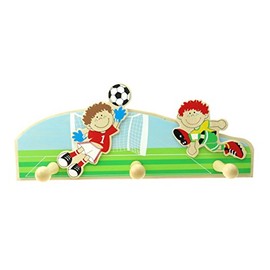 Inware 3 Hooks child coat rack wardrobe soccer