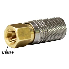 YTQDSS 1/8" NPT Female Thread Coupler HPA CO2 Air Tank Refill Connector Adapter, 8MM Quick Disconnect Quick Release Adapter Fitting (1/8'' BSPP)