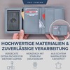 VON HEESEN Men's Leather Wallet with RFID Protection - Genuine
