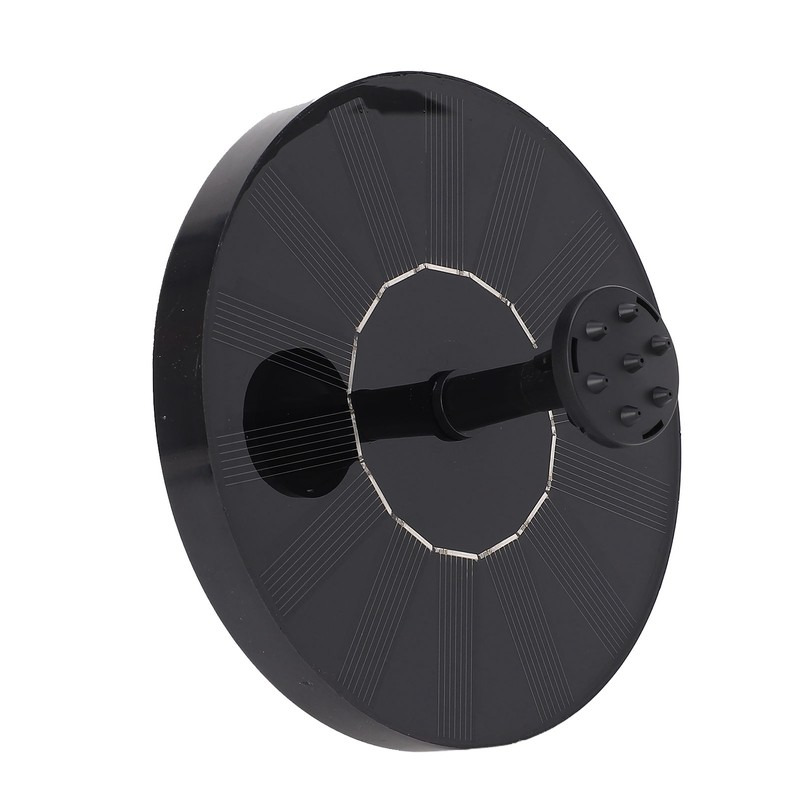 Solar Fountain Low Noise Multi Nozzles Waterproof Floating Fountain for