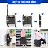 Foldable Utility Cart,Rolling Crate Heavy Duty Shopping Cart with 360°
