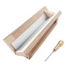 Bookbinding Punching Cradle Set, Includes Dual-Use Piercing Guide, with a