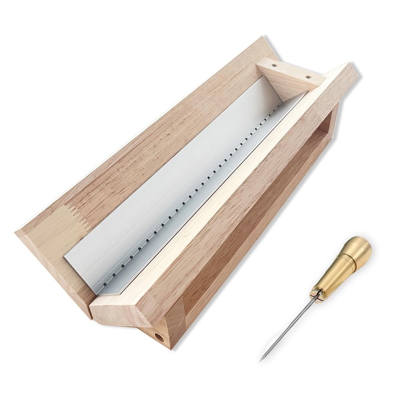 Bookbinding Punching Cradle Set, Includes Dual-Use Piercing Guide, with a