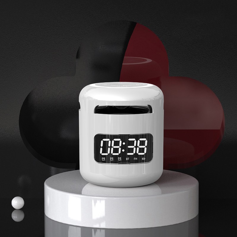Bluetooth Clock Speaker Type C Charging Subwoofer Mini Wireless 3