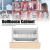 Dollhouse Cabinet Miniature Model Fine Workmanship Composite Wood Miniature Display
