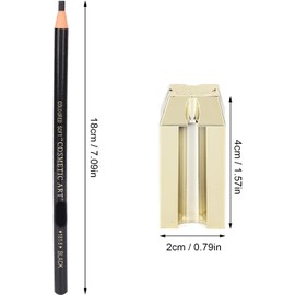 Lápiz de Cejas, 4 en 1, Afilador de Cejas de Pico de Pato, Juego de Lápices de Cejas, Maquillaje de Cejas, Herramientas Cosméticas para Dar Forma, Herramientas para Cejas(#1)
