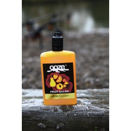 Ooze Ultra Flavour Fishing Bait Flavouring Liquid 100ml – Pellet, Ground & Hook Bait Liquid Booster - Flavour Glaze for Fishing Lures (Fruit Salad)