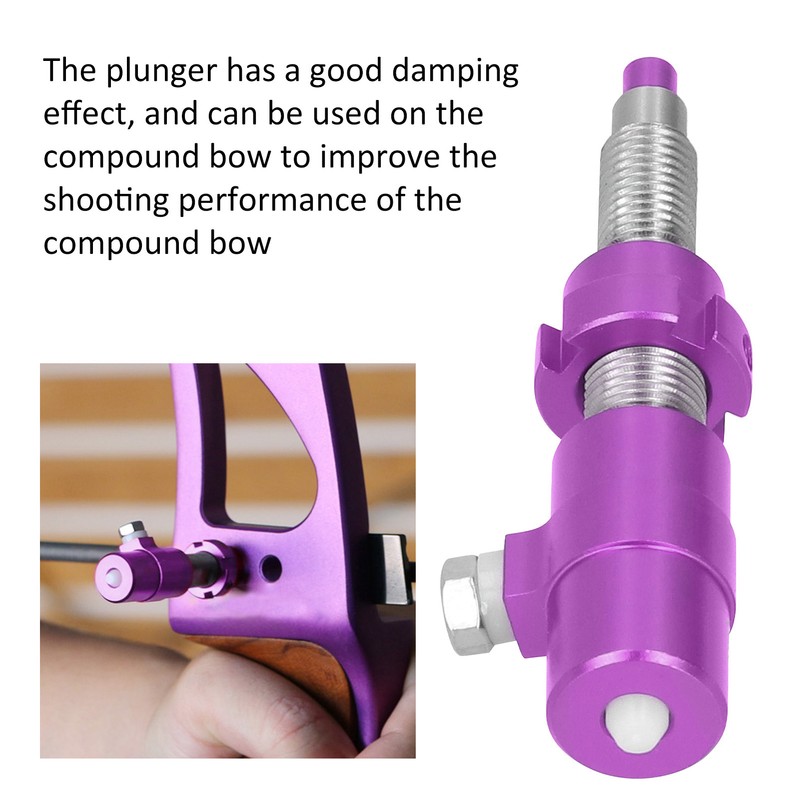 Recurve Bow Stabilizer Side Cushion Plunger Aluminium Alloy Plastic Outdoor
