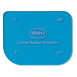 Corner Radius Card Template by Maker's Leather Supply, Blue