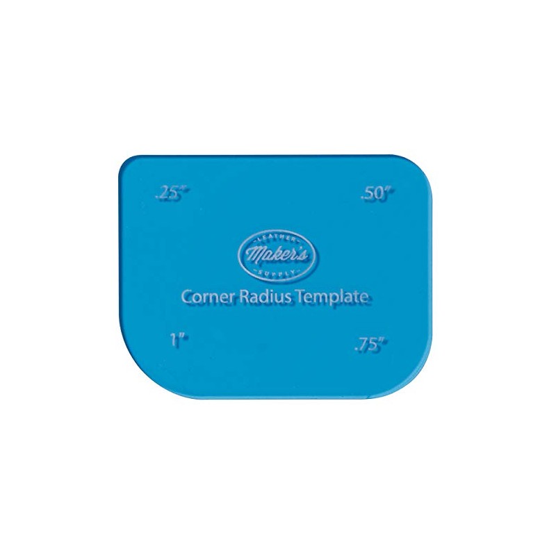 Corner Radius Card Template by Maker's Leather Supply, Blue