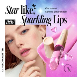 Nature Republic Nature Republic HONEY MELTING LIP GLITTER (13 AURORA) SOFT LIP STICK Hydrating jelly Gloss, Moisturizing balms, Shine Glimmer Finish, Shimmery-Sheer tint, korean make up