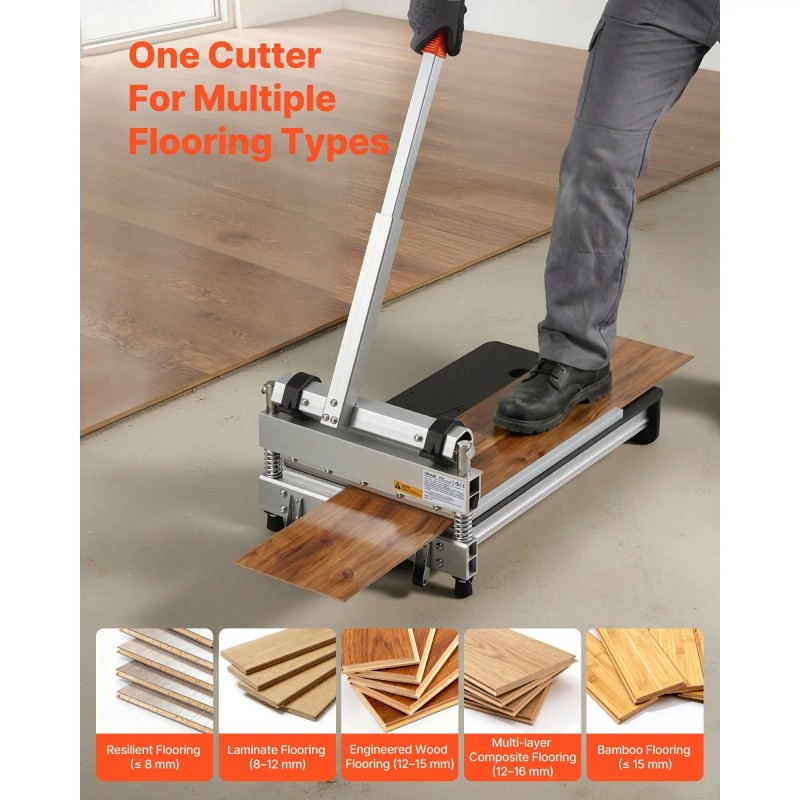 13-Inch Vinyl Floor Cutter with Adjustable 15/30/45 Degrees Angle Setting