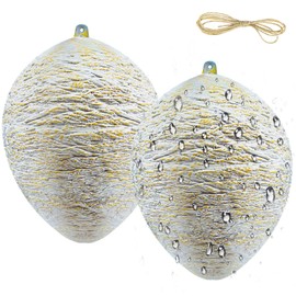 2 Pack Fake Wasp Nest Decoy Waterproof Latex Faux Hornet Nest Outdoor Hanging Fake Bee Hive Wasp Out Decoy for Pool Home Garden