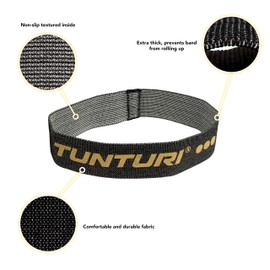 Tunturi Centuri Set of 3 Power Bands, Resistance Bands with Strength 4-14 kg, Fitness Band, Training Band for Strength Training