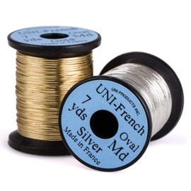 Hareline UNI-French Oval Tinsel Small (Silver)