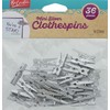 Leisure Arts Silver Clothespins Wood 1" Mini 36pc