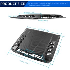 KEEPDSGN For Land Rover Range Rover Carbon Air Flow Intake Bonnet Scoop Hood Cover Vent