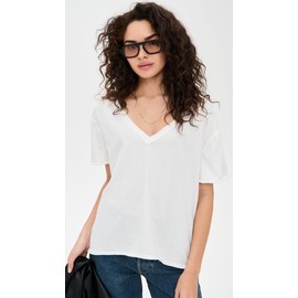 Free People Women's Nina Tee V, Ivory