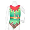 Destira Christmas Gymnastics Leotards for Girls, Gym Elf, Super Soft Leotards with Matching Scrunchie - Dance, Cheer, Yoga, & More, Child Small (6x)