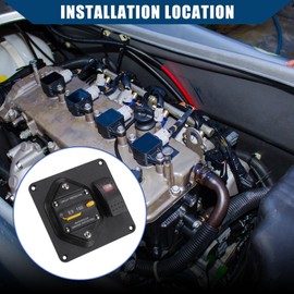 Hihaha Marine Circuit Breaker 150A with Manual Reset Switch Button for Boat Trolling RV Yacht / 12V - 48V DC/Waterproof Surface Mount / 1 Pcs Black